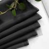 MIULEE 2 Panels Red Solid Color Sheer Christmas Window Curtains Elegant Window Voile Panels/Drapes/Treatment for Bedroom Living Room (54X54 Inches)(Black)