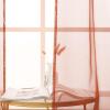MIULEE 2 Panels Red Solid Color Sheer Christmas Window Curtains Elegant Window Voile Panels/Drapes/Treatment for Bedroom Living Room (54X54 Inches)(Burnt Orange)