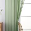 MIULEE 2 Panels Red Solid Color Sheer Christmas Window Curtains Elegant Window Voile Panels/Drapes/Treatment for Bedroom Living Room (54X54 Inches)(Sage)