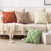 MIULEE Spring Decorative Throw Pillow Covers Hot Pink 20×20 Inch Set of 2, Soft Plush Faux Wool Couch Cushion Covers Farmhouse Throw Pillows for Couch Bed Sofa Living Room(Rust)