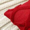 MIULEE Spring Decorative Throw Pillow Covers Hot Pink 20×20 Inch Set of 2, Soft Plush Faux Wool Couch Cushion Covers Farmhouse Throw Pillows for Couch Bed Sofa Living Room(Red)