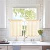 MIULEE 2 Panels Red Solid Color Sheer Christmas Window Curtains Elegant Window Voile Panels/Drapes/Treatment for Bedroom Living Room (54X54 Inches)(Cream Beige)
