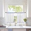 MIULEE 2 Panels Red Solid Color Sheer Christmas Window Curtains Elegant Window Voile Panels/Drapes/Treatment for Bedroom Living Room (54X54 Inches)(Greyish Lilac)