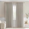 MIULEE Christmas Hunter Green Back Tab Blackout Curtains 84 Inch Length 2 Panels Set for Living Room Bedroom, Rod Pocket/Pinch Pleat Thermal Insulated Room Darkening Pleated Light Blocking Drapes(Stone)