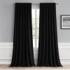 MIULEE Christmas Hunter Green Back Tab Blackout Curtains 84 Inch Length 2 Panels Set for Living Room Bedroom, Rod Pocket/Pinch Pleat Thermal Insulated Room Darkening Pleated Light Blocking Drapes(Black)
