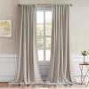 MIULEE Christmas Hunter Green Back Tab Blackout Curtains 84 Inch Length 2 Panels Set for Living Room Bedroom, Rod Pocket/Pinch Pleat Thermal Insulated Room Darkening Pleated Light Blocking Drapes(Natural)