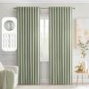 MIULEE Christmas Hunter Green Back Tab Blackout Curtains 84 Inch Length 2 Panels Set for Living Room Bedroom, Rod Pocket/Pinch Pleat Thermal Insulated Room Darkening Pleated Light Blocking Drapes(Sage Green)