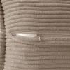 MIULEE Orange Fall Corduroy Decorative Euro Sham Pillow Covers 24×24 Inch with Splicing Set of 2 Soft Boho Pillow Covers Broadside Textured Summer Pillowcases for Couch Bed Livingroom(Light Brown)