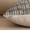 MIULEE Set of 2 Neutral Boho Farmhouse Throw Pillow Covers 20×20 Inch Cognac Brown Vintage Accent Floral Cotton Linen Pillowcases for Couch Bed Living Home Decor(Light Taupe)