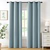 MIULEE Burgundy Red Blackout Curtains for Bedroom Living Room 72 Inches Long 2 Panels, Thermal Insulated Drapes Solid Grommet Top Noise Reduction Christmas Window Treatments W40 x L72 Inch(Slate Blue)