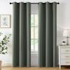 MIULEE Burgundy Red Blackout Curtains for Bedroom Living Room 72 Inches Long 2 Panels, Thermal Insulated Drapes Solid Grommet Top Noise Reduction Christmas Window Treatments W40 x L72 Inch(Dark Mallard)