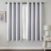 MIULEE Burgundy Red Blackout Curtains for Bedroom Living Room 72 Inches Long 2 Panels, Thermal Insulated Drapes Solid Grommet Top Noise Reduction Christmas Window Treatments W40 x L72 Inch(Greyish White)