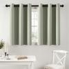 MIULEE Burgundy Red Blackout Curtains for Bedroom Living Room 72 Inches Long 2 Panels, Thermal Insulated Drapes Solid Grommet Top Noise Reduction Christmas Window Treatments W40 x L72 Inch(Sage Green)