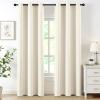 MIULEE Burgundy Red Blackout Curtains for Bedroom Living Room 72 Inches Long 2 Panels, Thermal Insulated Drapes Solid Grommet Top Noise Reduction Christmas Window Treatments W40 x L72 Inch(Birch)