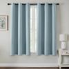 MIULEE Burgundy Red Blackout Curtains for Bedroom Living Room 72 Inches Long 2 Panels, Thermal Insulated Drapes Solid Grommet Top Noise Reduction Christmas Window Treatments W40 x L72 Inch(Slate Blue)