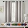 MIULEE Burgundy Red Blackout Curtains for Bedroom Living Room 72 Inches Long 2 Panels, Thermal Insulated Drapes Solid Grommet Top Noise Reduction Christmas Window Treatments W40 x L72 Inch(Stone)