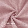 MIULEE Pack of 2 Couch Throw Pillow Covers 18×18 Inch Soft Gold Chenille Pillow Covers for Sofa Living Room Spring Home Decor Couch Solid Dyed Cases(Blush Pink)