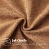 MIULEE Pack of 2 Couch Throw Pillow Covers 18×18 Inch Soft Gold Chenille Pillow Covers for Sofa Living Room Spring Home Decor Couch Solid Dyed Cases(Brown)