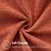 MIULEE Pack of 2 Couch Throw Pillow Covers 18×18 Inch Soft Gold Chenille Pillow Covers for Sofa Living Room Spring Home Decor Couch Solid Dyed Cases(Burnt Orange)