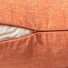 MIULEE Pack of 2 Couch Throw Pillow Covers 18×18 Inch Soft Gold Chenille Pillow Covers for Sofa Living Room Spring Home Decor Couch Solid Dyed Cases(Coral Red)