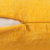 MIULEE Pack of 2 Couch Throw Pillow Covers 18×18 Inch Soft Gold Chenille Pillow Covers for Sofa Living Room Spring Home Decor Couch Solid Dyed Cases(Goose Yellow)