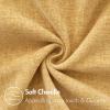 MIULEE Pack of 2 Couch Throw Pillow Covers 18×18 Inch Soft Gold Chenille Pillow Covers for Sofa Living Room Spring Home Decor Couch Solid Dyed Cases(Gold)