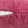 MIULEE Pack of 2 Couch Throw Pillow Covers 18×18 Inch Soft Gold Chenille Pillow Covers for Sofa Living Room Spring Home Decor Couch Solid Dyed Cases(Hot Pink)