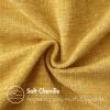 MIULEE Pack of 2 Couch Throw Pillow Covers 18×18 Inch Soft Gold Chenille Pillow Covers for Sofa Living Room Spring Home Decor Couch Solid Dyed Cases(Mustard Yellow)