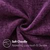 MIULEE Pack of 2 Couch Throw Pillow Covers 18×18 Inch Soft Gold Chenille Pillow Covers for Sofa Living Room Spring Home Decor Couch Solid Dyed Cases(Plum Purple)