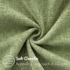 MIULEE Pack of 2 Couch Throw Pillow Covers 18×18 Inch Soft Gold Chenille Pillow Covers for Sofa Living Room Spring Home Decor Couch Solid Dyed Cases(Sage Green)