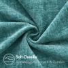 MIULEE Pack of 2 Couch Throw Pillow Covers 18×18 Inch Soft Gold Chenille Pillow Covers for Sofa Living Room Spring Home Decor Couch Solid Dyed Cases(Teal)