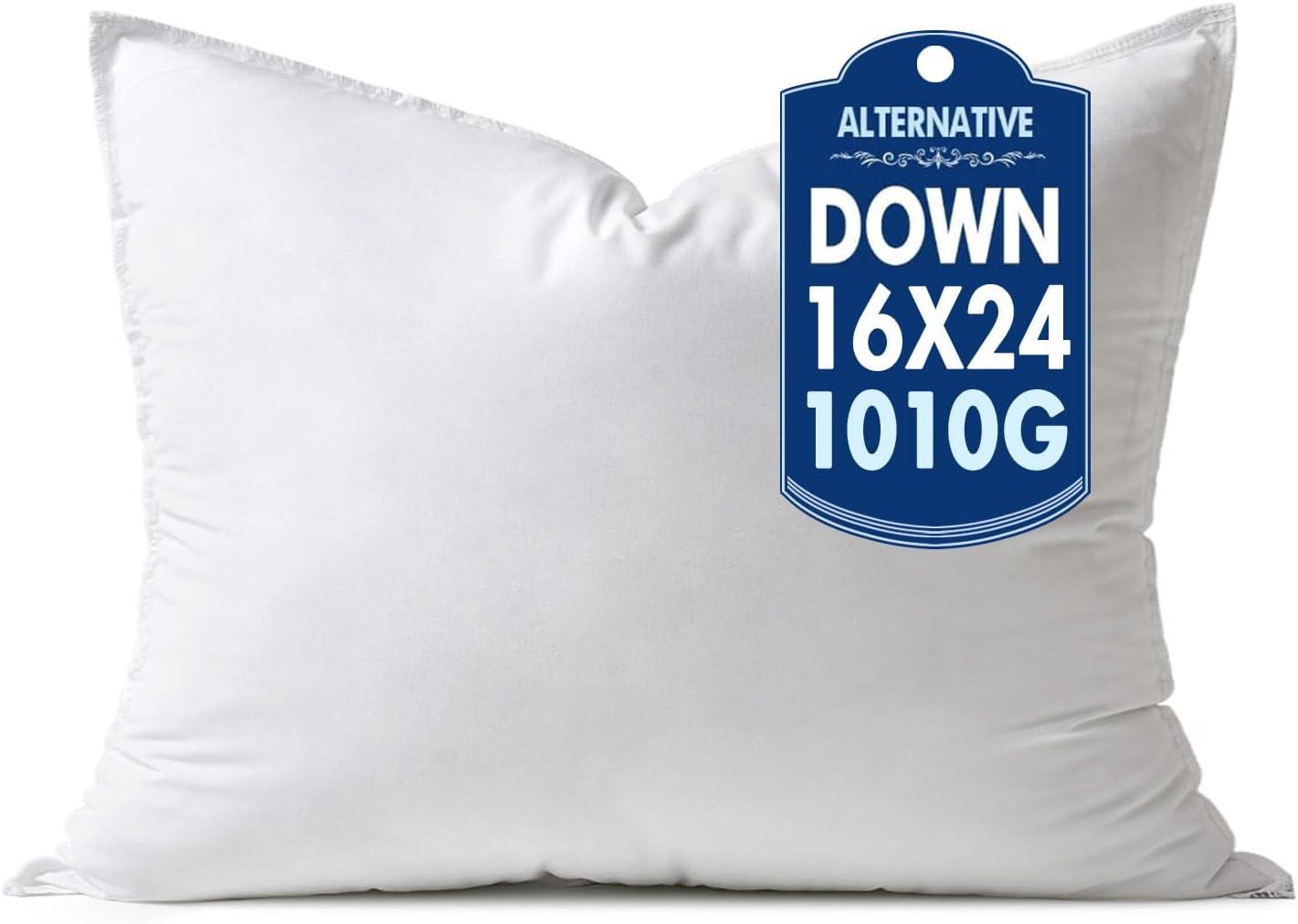 imageMIULEE 24x24 Down Alternative Pillow Insert Euro Decorative Throw Pillow 24 x 24 Inch Body Bed Sleeping Ultra Soft Fluffy Form for Sofa Couch Bed1