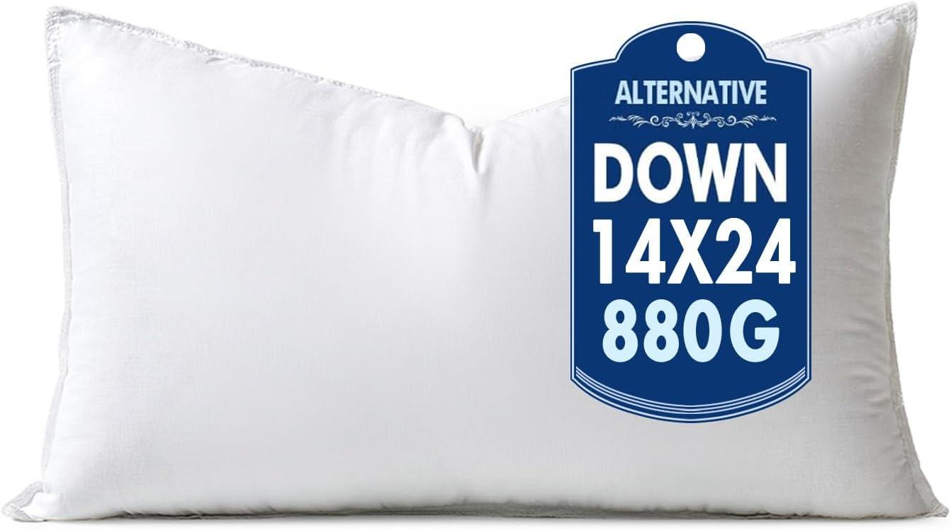 imageMIULEE 24x24 Down Alternative Pillow Insert Euro Decorative Throw Pillow 24 x 24 Inch Body Bed Sleeping Ultra Soft Fluffy Form for Sofa Couch Bed1