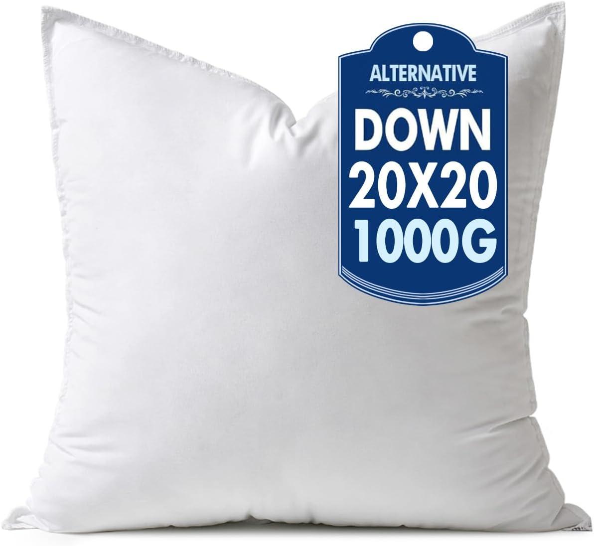 imageMIULEE 24x24 Down Alternative Pillow Insert Euro Decorative Throw Pillow 24 x 24 Inch Body Bed Sleeping Ultra Soft Fluffy Form for Sofa Couch Bed1