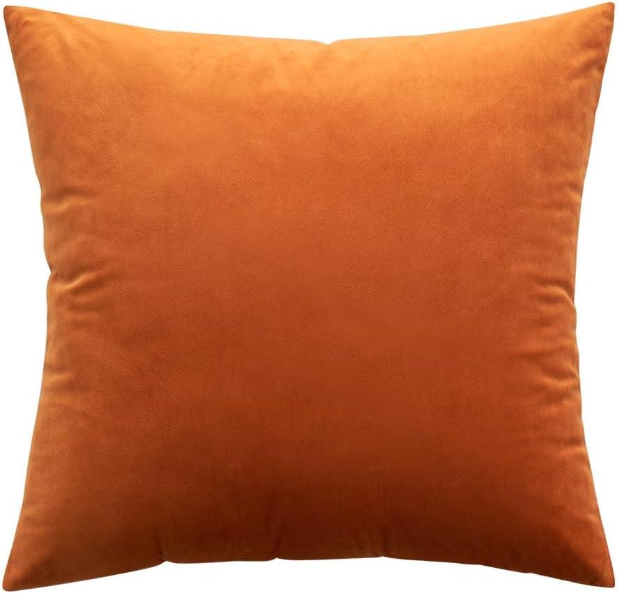 imageMIULEE Velvet Pillow Cover Soft Luxury Christmas Decorative Throw Pillow Cover Single Lumbar Rectangle Cushion Case Home Decor for Couch Sofa Bedroom12x20 Inch Wine RedOrange