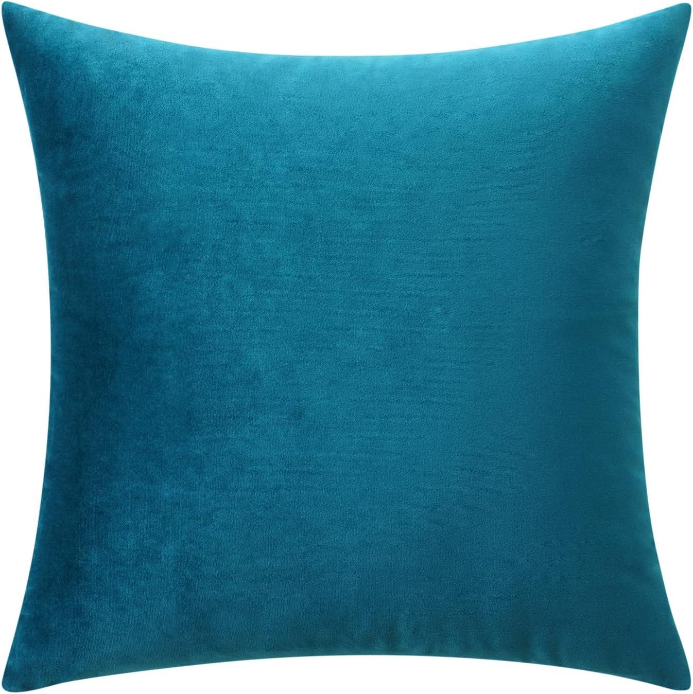 imageMIULEE Velvet Pillow Cover Soft Luxury Christmas Decorative Throw Pillow Cover Single Lumbar Rectangle Cushion Case Home Decor for Couch Sofa Bedroom12x20 Inch Wine RedTeal