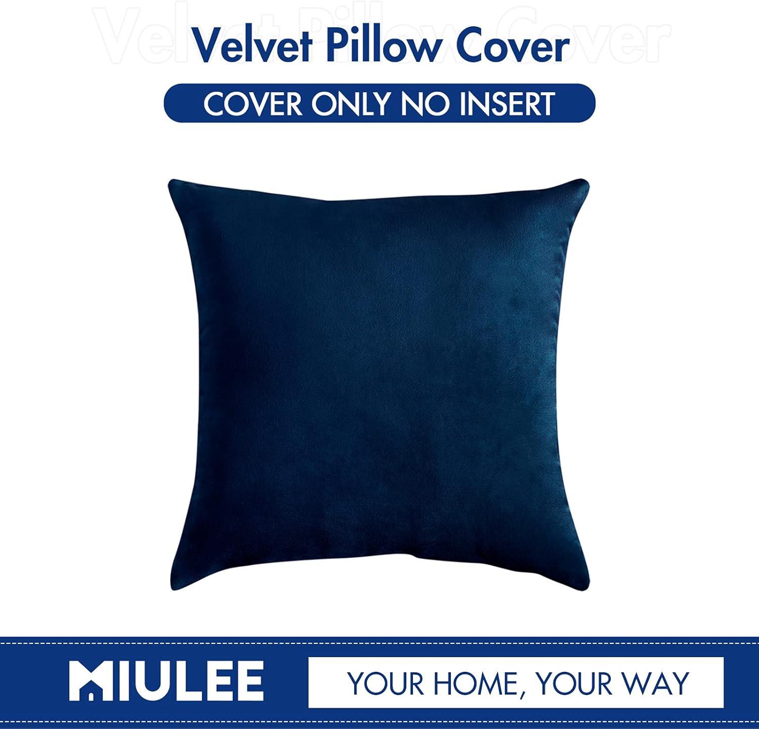 imageMIULEE Velvet Pillow Cover Soft Luxury Christmas Decorative Throw Pillow Cover Single Lumbar Rectangle Cushion Case Home Decor for Couch Sofa Bedroom12x20 Inch Wine RedDark Blue