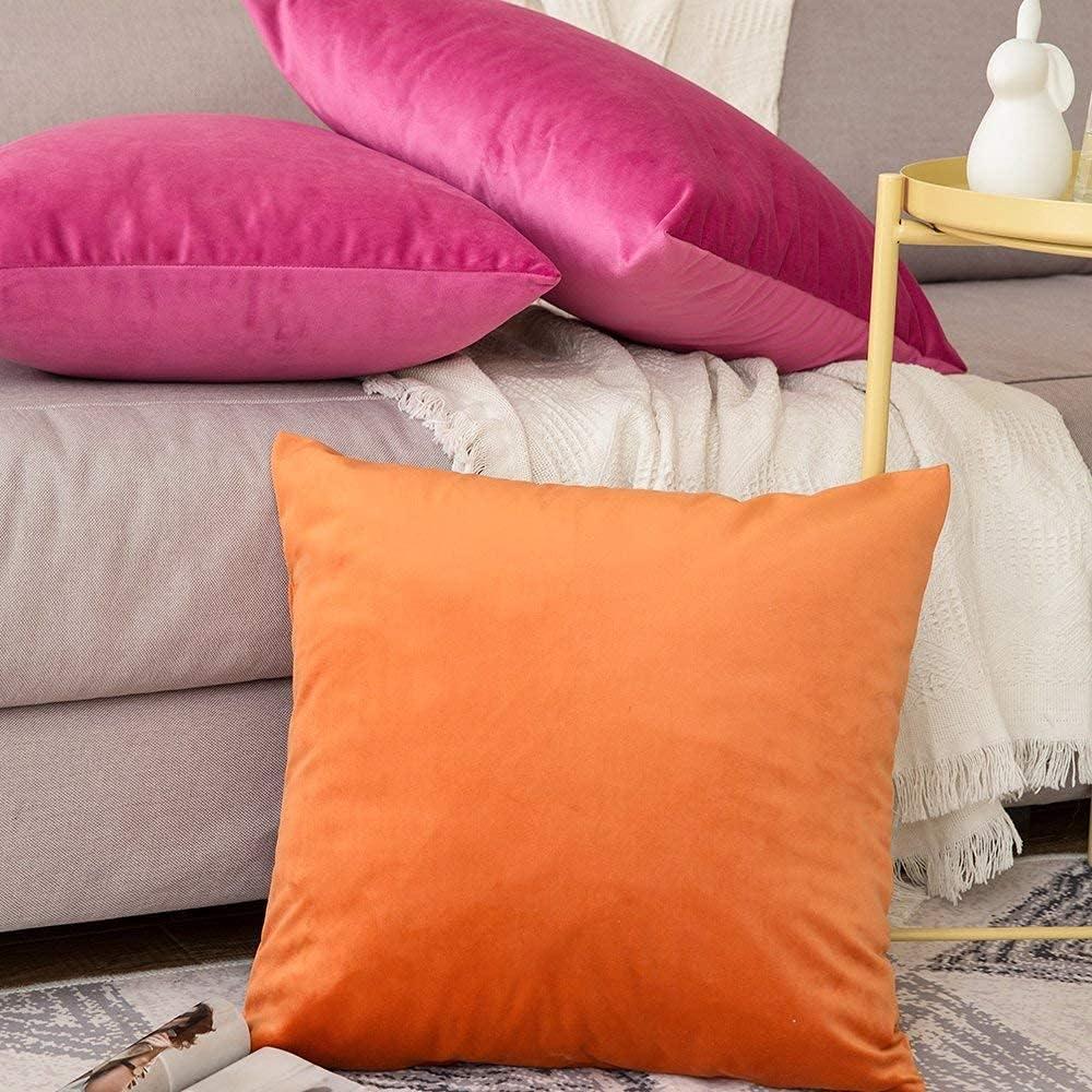 imageMIULEE Velvet Pillow Cover Soft Luxury Christmas Decorative Throw Pillow Cover Single Lumbar Rectangle Cushion Case Home Decor for Couch Sofa Bedroom12x20 Inch Wine RedOrange