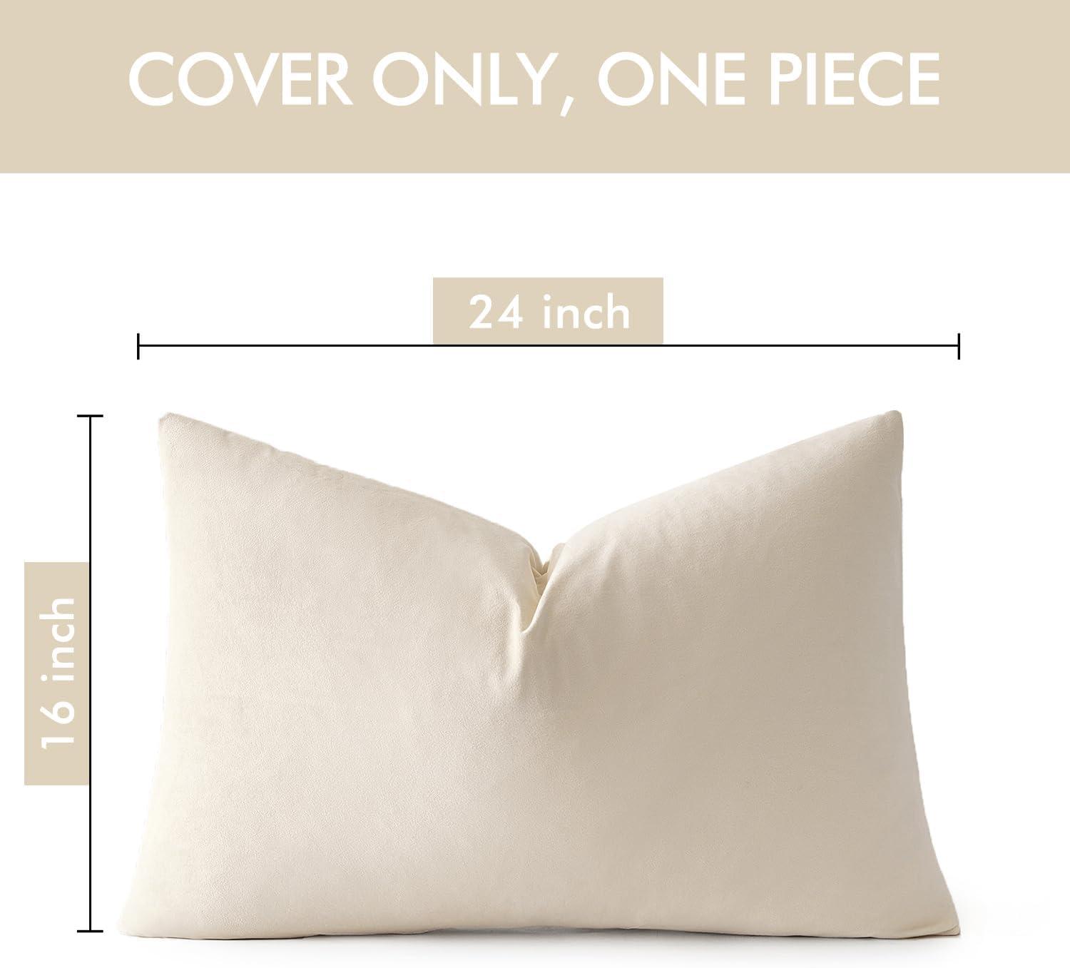 imageMIULEE Velvet Pillow Cover Soft Luxury Christmas Decorative Throw Pillow Cover Single Lumbar Rectangle Cushion Case Home Decor for Couch Sofa Bedroom12x20 Inch Wine RedCream White