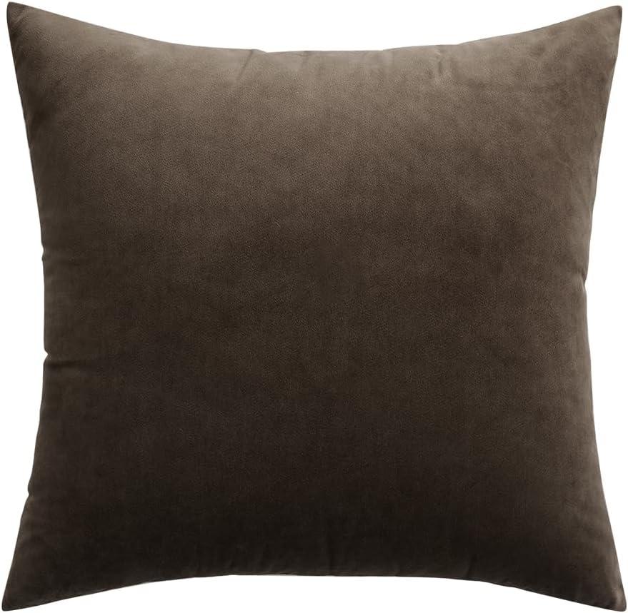 imageMIULEE Velvet Pillow Cover Soft Luxury Christmas Decorative Throw Pillow Cover Single Lumbar Rectangle Cushion Case Home Decor for Couch Sofa Bedroom12x20 Inch Wine RedDark Coffee