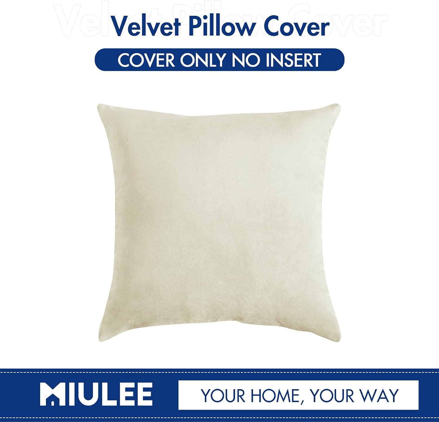 imageMIULEE Velvet Pillow Cover Soft Luxury Christmas Decorative Throw Pillow Cover Single Lumbar Rectangle Cushion Case Home Decor for Couch Sofa Bedroom12x20 Inch Wine RedCream White