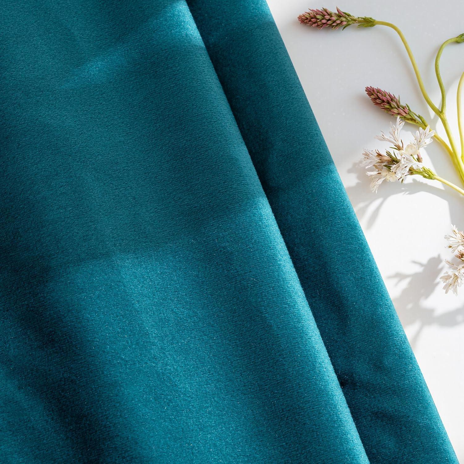 imageMIULEE Velvet Pillow Cover Soft Luxury Christmas Decorative Throw Pillow Cover Single Lumbar Rectangle Cushion Case Home Decor for Couch Sofa Bedroom12x20 Inch Wine RedTeal