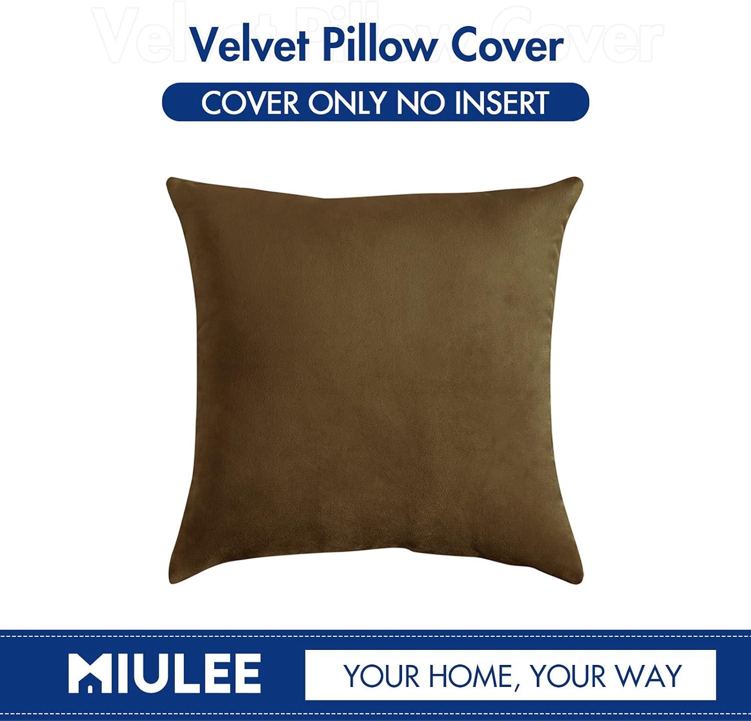 imageMIULEE Velvet Pillow Cover Soft Luxury Christmas Decorative Throw Pillow Cover Single Lumbar Rectangle Cushion Case Home Decor for Couch Sofa Bedroom12x20 Inch Wine RedChocolate