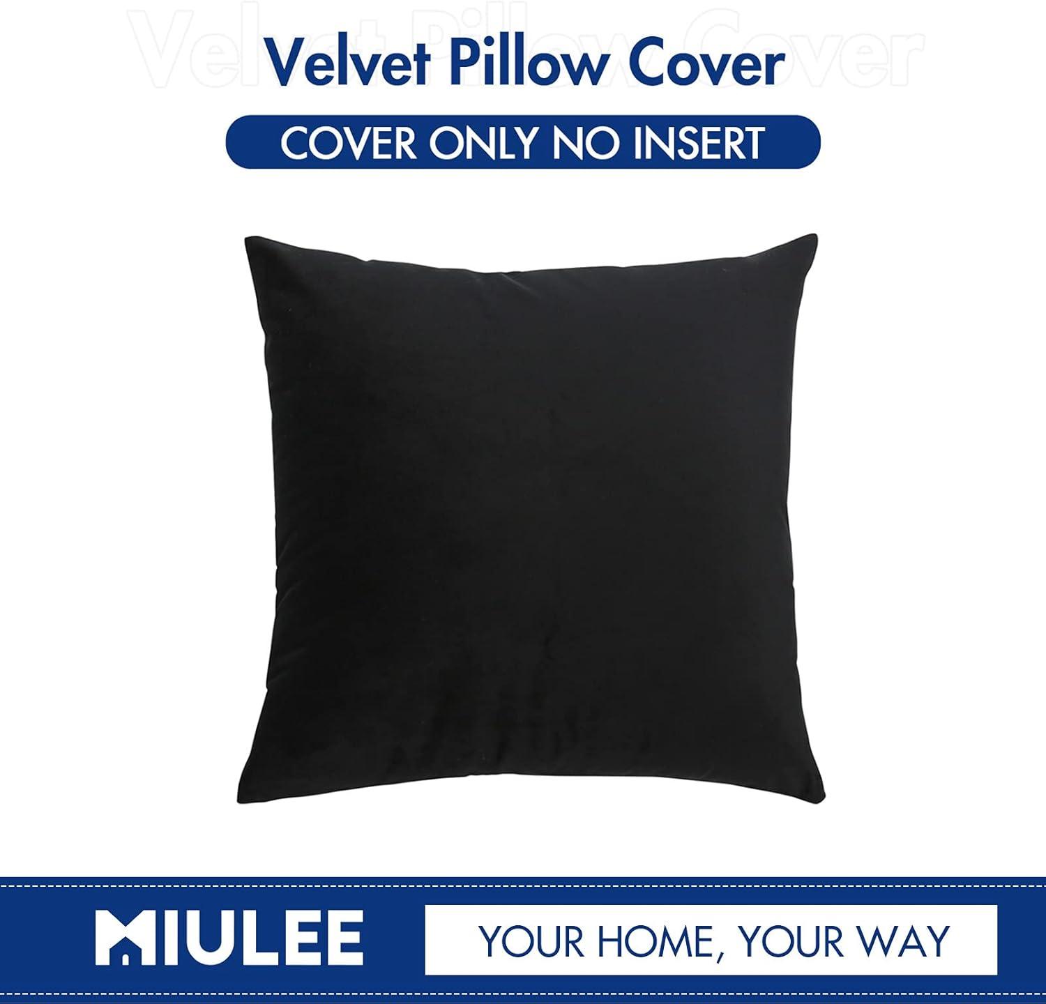 imageMIULEE Velvet Pillow Cover Soft Luxury Christmas Decorative Throw Pillow Cover Single Lumbar Rectangle Cushion Case Home Decor for Couch Sofa Bedroom12x20 Inch Wine RedBlack