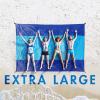 MIULEE Beach Blanket Waterproof Sandproof, Extra Large 110″ x 114″ Beach Mat Oversized for 5-8 Adults, Portable Lightweight Outdoor Blanket with 4 Corner Pockets for Hiking, Picnic, Travel, Camping