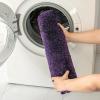MIULEE Burnt Orange Extra Thick Non Slip Bathroom Rug Fall Shaggy Soft Bath Mat Plush Microfiber Absorbent Water for Shower Tub Machine Washable (16×24 Inches)(Dark Purple)
