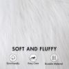 MIULEE Pack of 2 Decorative Faux Fur Throw Pillow Covers New Luxury Series Style Fluffy Pillow Case Cushion Cover for Sofa Bedroom Car White 18 x 18 Inch