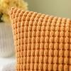 MIULEE Pack of 2 Pillow Covers 18×18 Inch Orange Super Soft Corduroy Decorative Throw Pillows Couch Home Decor for Cushion Sofa Bedroom Living Room