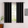 MIULEE Room Darkening Curtains Thermal Insulated Black Out Drapes Solid Window Treatment Grommet Light Blocking Blackout Curtain for Living Room Bedroom 2 Panels Set 52 x 54 inch Length Olive Green(Black)