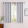 MIULEE Room Darkening Curtains Thermal Insulated Black Out Drapes Solid Window Treatment Grommet Light Blocking Blackout Curtain for Living Room Bedroom 2 Panels Set 52 x 54 inch Length Olive Green(Greyish White)